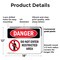 Signmission Do Not Enter Restricted Area Danger Sign, Plastic, 18in W x 12in L, 2PK OS-2PACK-DS-P-1218-L-1134 - alternate 5